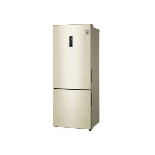 Холодильник LG GC-B569PECM инверторный, бежевый, с технологией DoorCooling, объемом 451л
