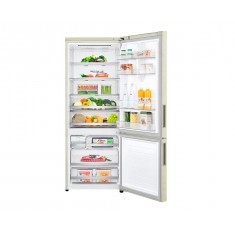 Холодильник LG GC-B569PECM инверторный, бежевый, с технологией DoorCooling, объемом 451л