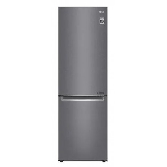 Объем 384 л | Холодильник LG с нижней морозильной камерой | Серый | DoorCooling⁺™ | Linear Inverter Compressor